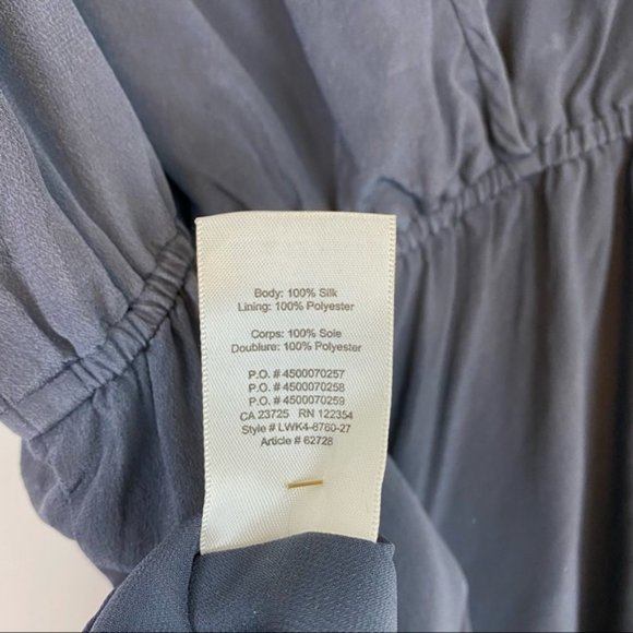 Aritzia | Wilfred | Rive Silk Romper Dark Grey Size M - Picture 10 of 12